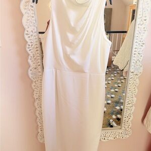 Jay Godfrey Classic Sleeveless White Sheath Dress